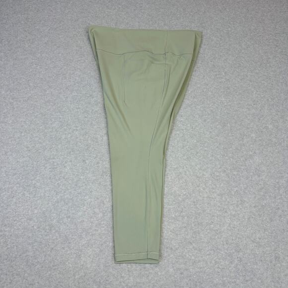 Athleta Salutation Stash Pocket 7/8 Tight XL Light Green Stretch High Rise Capri - Picture 3 of 15